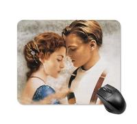 ZRCLXLVU Tappetino per mouse da scrivania con rivestimento professionale antiscivolo e pratico motivo Rose and Jack tit-anic