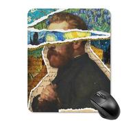 ZRCLXLVU Van Impressionist pittori gogh Scuola di gioco moderna Uso leggero Rivestimento Flessibile Mouse Pad Gomma Liscio Ultra-Sottile