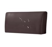 ZRCYXDW Copertura Per Testiera Per Letto Impermeabile, PU Cuoio Copri Testata Letto Moderno Copertura Testiera Letto Rimovibile Copritestiera Per Camera Letto-Marrone Scuro-120-135cm(47.2-53.1in)