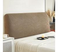 ZRCYXDW Copri Testata Letto, Spandex Copertura Per Testiera Per Letto Elasticizzato Moderno Copritestiera Universale Lavabile Fodera Elastica Protezione-Marrone-150cm(59.1in)