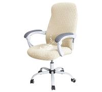 ZRCYXDW Elasticizzat Impermeabile Fodera Per Sedia Da Ufficio, Coprisedia Ufficio Scacchi Con Cerniera Cravatte Coprisedia Da Ufficio Lavabile Per Ufficio Sedia Della Poltrona-beige-Medium