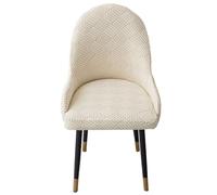 ZRCYXDW Fodera Poltroncina Sala Pranzo Elasticizzat, Copripoltrona Con Braccioli Rimovibile Copertura Sedia Da Scrivania Lavabile Per Sala Da Pranzo Décor-beige-Set di 1