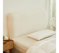 ZRCYXDW Velluto Copertura Per Testiera Per Letto, Morbida Copri Testata Letto Elasticizzato Camera Copritestiera Universale Lavabile-Beige-180cm(70.9in)