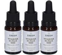 Zreen Vitamina D3 Plus 1000 15 Ml 3x15 ml Soluzione orale