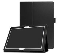 Zrengp Custodia per Huawei MediaPad M3 Lite 10 BAH-W09 BAH-AL00 10.1" Tablet, Ultra Sottile Folio Stand Leggero Custodia in Pelle per Huawei MediaPad M3 Lite 10.0 BAH-L09 (nero)