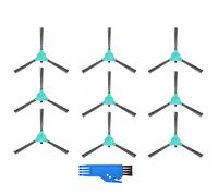 ZRF Kit di 9 spazzole laterali per aspirapolvere robot Deenkee DK600, 1 spazzola di pulizia