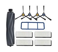 ZRF - Kit di ricambio per aspirapolvere robot ILIFE A7 A9s, 4 filtri e 4 spazzole laterali, 1 spazzola in gomma robot, 1 prefiltro