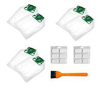 ZRF - Kit di sacchetti per aspirapolvere Vorwerk VK200 VK220, 6 sacchetti per aspirapolvere + 12 deodoranti profumati (1 spazzola per la pulizia in omaggio)