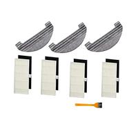 ZRF - Set di accessori sostituibili per aspirapolvere robot Ultenic T10 (3 mocio + 4 filtri Hepa + 1 spazzola per la pulizia)