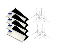 ZRF Set di filtri per spazzole laterali, set di accessori per robot sottovuoto 360 S6, 4 set di filtri e 8 spazzole laterali