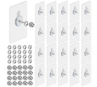 zrfgbxim 20 Pezzi Ganci Adesivi per Quadri, Chiodi Adesivi per Quadri Muro, Appendi Quadri Adesivi Senza Chiodi Trasparenti, Chiodi Autoadesivi per Appendere Foto, Dipinti, Specchi e Altri (8MM)