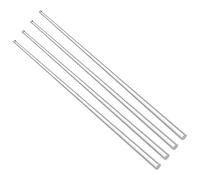 ZRHMCJEN Barra in Plastica, Barra Rotonda in Acrilico, Diametro 5 Mm, Lunghezza 20 Pollici, Trasparente, Barra in Plastica Solida Pmma, 4 Pezzi/One Color/C