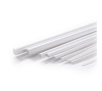 ZRHMCJEN Barre in Plastica Abs Di Forma Rotonda, per Decorazioni Fai da Te, Lunghezza 500 Mm/Diameter:5Mm(20Pcs)