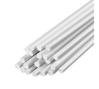 ZRHMCJEN Barre Rotonde in Plastica Abs Lunghezza 500 Mm per Modellismo e Decorazione Di Scene/Diameter:8Mm(20Pcs)