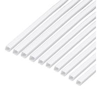 ZRHMCJEN Phasz 10 Pezzi Di Tubi Quadrati Cavi in Abs, Tubi per Modelli in Plastica, Lunghezza Laterale 2-10 Mm, Lunghezza 500 Mm, Adatti per Modelli Architettonici/Side Length 8Mm