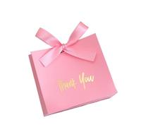 ZRHWSPD Bomboniere Matrimonio 10 Mini Borse Eleganti con Nastro Dorato for Matrimoni, Feste di Compleanno, rivelazioni del Sesso, Stile Natalizio e Halloween(Pink)