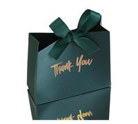 ZRHWSPD Bomboniere Matrimonio 10 Mini Borse Eleganti con Nastro Dorato for Matrimoni, Feste di Compleanno, rivelazioni del Sesso, Stile Natalizio e Halloween(Green)