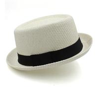 ZRHWSPD Cappello Pork Pie Cappelli da Uomo e da Donna Classici in Paglia, Cappelli da Sole Fedora, Cappellini Trilby, Cappelli Estivi da Barca, Spiaggia, Viaggi, Feste(Color12)