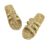 ZRHWSPD Ciabatte Paglia Donna Shoes Straw Sandals Vintage Hand Made Hemp Rope Outfit(Color8,41)
