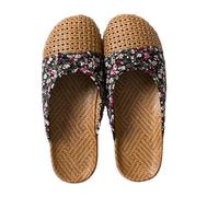 ZRHWSPD Ciabatte Paglia Donna Women's Weaving Straw Mat Baotou Sandals Slippers(Color 3,39-40(240mm))