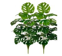 ZRHWSPD Rami Decorativi Una grande pianta artificiale tropicale di Dracaena verde con 24 grandi foglie a rami lunghi e larghi for la decorazione dell'ufficio domestico(2Pcs)