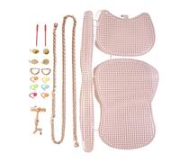 ZRHWSPD Rete per Borse Uncinetto Accessori Kit di Rete in plastica for Tessitura ausiliaria Aiuto for a griglia in Borsa a Tracolla Copertura in for Borse Fai da Te(Color 04)