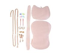 ZRHWSPD Rete per Borse Uncinetto Set di 1 Maglia ausiliaria in plastica for, Kit for Borsa Artigianale, Materiali for, a Mano, a Tracolla, Copertura in Rete, Accessori for Borse(Color-07)