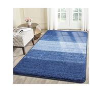ZRHWSPD tappeto ingresso Tappetino d'ingresso antiscivolo a pelo corto, lavabile, assorbente, resistente allo sporco, for ingresso anteriore(Deep Blue,61x120cm)