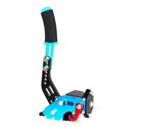 ZRHYRG Freno a Mano Freno a mano per volante Logitech T248P per giocare a PC PS4 PS5 Console Racing Game Simracing Adapter MOD del freno di stazionamento(Blue handbrake)
