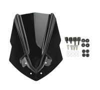 ZRHYRG Parabrezza Moto Spoiler Parabrezza per Moto in plastica ABS Parabrezza per Yamaha MT125 2015 2016 2017 2018 2019 MT-125 CUPOLINO Visiera(Black)