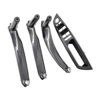 ZRHYRG Porta Maniglie,Accessorio Maniglia Set di 4 pezzi per maniglia di trazione del bracciolo della portiera interna dell'auto per BMW X5 X6 E70 E71 E72 2007-2014(RHD Carbon Set)