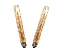 ZRJIA E27 T30 225mm Lampadina LED Decorativa Stile Vintage Retrò Industriale Antico Edison E27 T30 6W 600lm 2700K Bianco Caldo 360° 230V, No Flicker, Non Dimmerabile (confezione da 2)