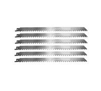 Zrong 6pcs 300mm Segazione Alternativa Set di Lame for Tagliare Carne surgelata Ghiaccio in Metallo in Metallo in Metallo in Acciaio Inox Bone Ossa di Ghiaccio