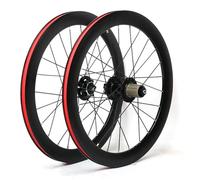ZRQSMCX 451 20 Pollici Bici da Strada Ruote Freno a Disco Cuscinetto sigillato mozzo sgancio rapido 11 velocità Cassetta in Lega di Alluminio Anteriore Posteriore Cerchi 24 Fori (Nero 451)