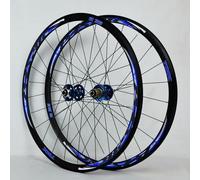 ZRQSMCX Set di Ruote 700C per Bici da Strada Cerchio Anteriore Posteriore Freno a Disco 8 9 10 11 velocità Ruota Libera Mozzi con Cuscinetto a sgancio rapido (Blu 700C)