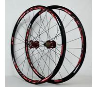 ZRQSMCX Set di Ruote 700C per Bici da Strada Cerchio Anteriore Posteriore Freno a Disco 8 9 10 11 velocità Ruota Libera Mozzi con Cuscinetto a sgancio rapido (Rosso 700C)