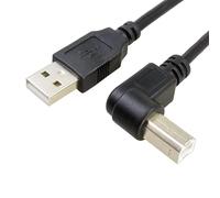 ZRUIDA Cavo USB per stampante, 90 gradi, da tipo A a tipo B, 2.0 A maschio a B maschio, cavo USB per stampante HP, Canon, Dell, Epson, Lexmark e altre stampanti (destra)