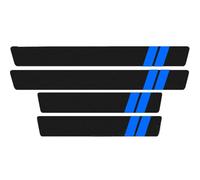 ZRVXTISX Auto Listelli Battitacco per Mini R56 R57 R58 Coupé R59 Roadster 2007-2013, Dell'auto Protezione Antiscivolo Sottoporta AntiGraffio Benvenuto Pedaliera Styling Accessori,F/Short Blue Line