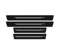 ZRVXTISX Auto Listelli Battitacco per Suzuki SX4 S-Cross SCross 2014-2019 2020 2021 2022, Dell'auto Protezione Antiscivolo Sottoporta AntiGraffio Benvenuto Pedaliera Styling Accessori,A/White Line