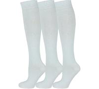 ZRWASKA® 3 paia di calzini alti al ginocchio per ragazze, comodi calzini in cotone ricco, calzini per il rientro a scuola, uniformi, feste, calzini lunghi, calzini alti al ginocchio per ragazze, 4