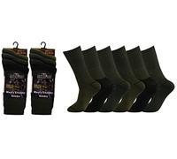 ZRWASKA® Calzini Spessi da Uomo Militari Esercito Combattimento Pattuglia Calzini Termici da Trekking Camminata Caccia Stivali da Lavoro Caldi Spessi Taglia UK 6-11, 6-11