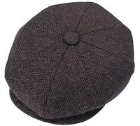 ZRWASKA® Cappelli da uomo in lana a 8 pannelli, basco piatto stile Peaky, cappello da baker boy, in tessuto di lana tweed Gatsby, stile newsboy, per donne, cappello da baker anni 20, cappello piatto