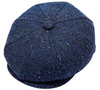 ZRWASKA® Cappellini piatti da uomo UK 8 pannelli Peaky Flat Baker Boy Cappelli in lana - Gatsby Tweed Tessuto di lana stile Newsboy Donna Baker 1920s Cappello piatto da uomo tinta unita a spina di