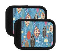 ZRWLUCKY 2 involucri per maniglie dei bagagli, foglie autunnali con foglie elastiche per borse e bagagli, adesivi per valigie da viaggio