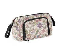 ZRWLUCKY Astuccio portapenne grande capacità con manico astuccio con cerniera per studenti fiori retrò vintage giacobino, Fiori Retro Vintage Giacobino, Taglia unica, Cartoni
