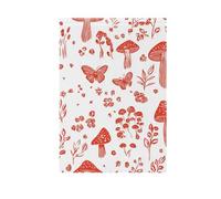 ZRWLUCKY Bandiera da giardino a forma di fungo rosso, bianco, 71,1 x 101,6 cm, per esterni, cortile, casa, prato, veranda, vacanze, grande decorazione stagionale