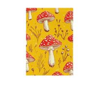 ZRWLUCKY - Bandiera da giardino al tartufo a funghi rossi, 12 x 18 pollici, bandiere da giardino a doppia faccia per cortile, casa, piccole bandiere di decorazione per prato o cortile