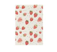 ZRWLUCKY - Bandiera da giardino con fragole e punti, colore beige, 12 x 18 pollici, bandiere da giardino di benvenuto a doppia faccia per cortile, casa, piccole bandiere per decorazione di prato
