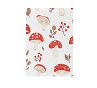 ZRWLUCKY - Bandiera da giardino con funghi rossi, 12 x 18 pollici, bandiere da giardino di benvenuto a doppia faccia per cortile, casa, piccole bandiere stagionali per la decorazione di prato, patio