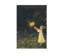 ZRWLUCKY - Bandiera da giardino con illuminazione a lucciola e notte d'estate di benvenuto 28 x 40 pollici, bandiere da giardino a doppia faccia per patio, casa, prato, veranda, vacanze